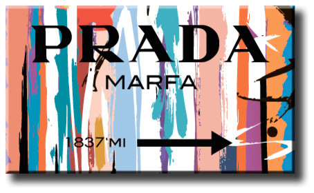 Eco-solvent Canvas Print Prada Marfa Fashion Wall Artwork Art -  Contemporary - Prints And Posters - by StickersForLife | Houzz