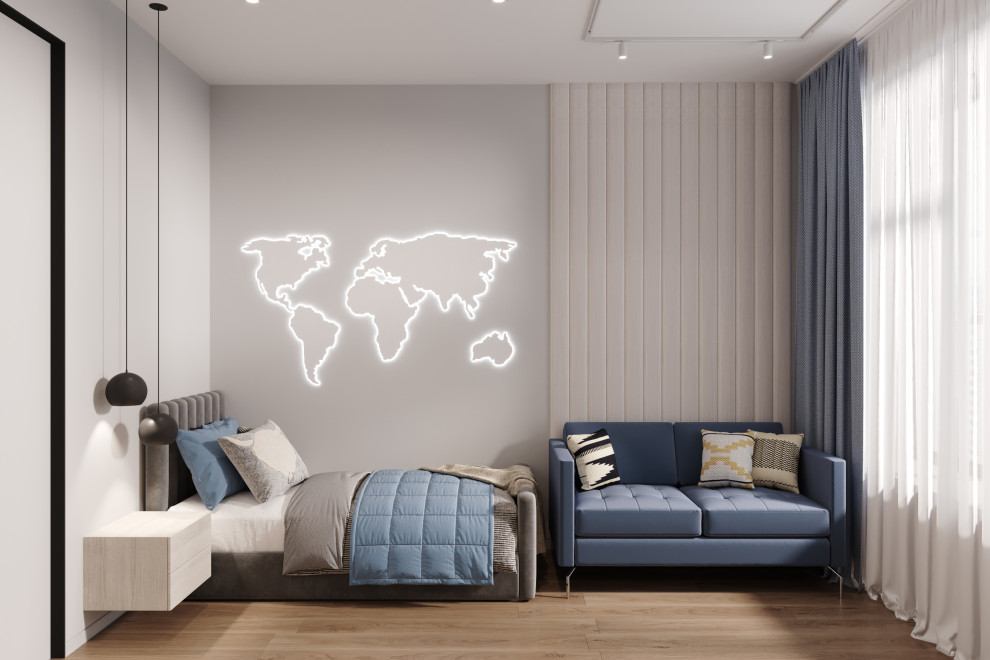 Квартира 127 кв.м. в современном стиле в ЖК Серебряный Парк.