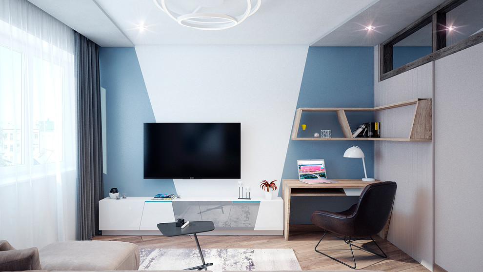 Переделанная однокомнатная квартира для холостяка