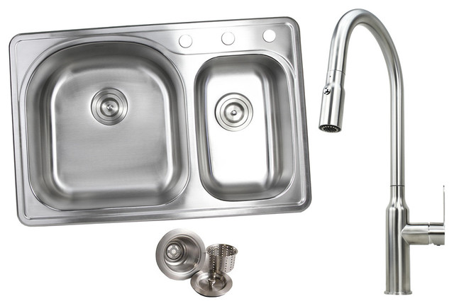 70 30 stainless kitchen sink