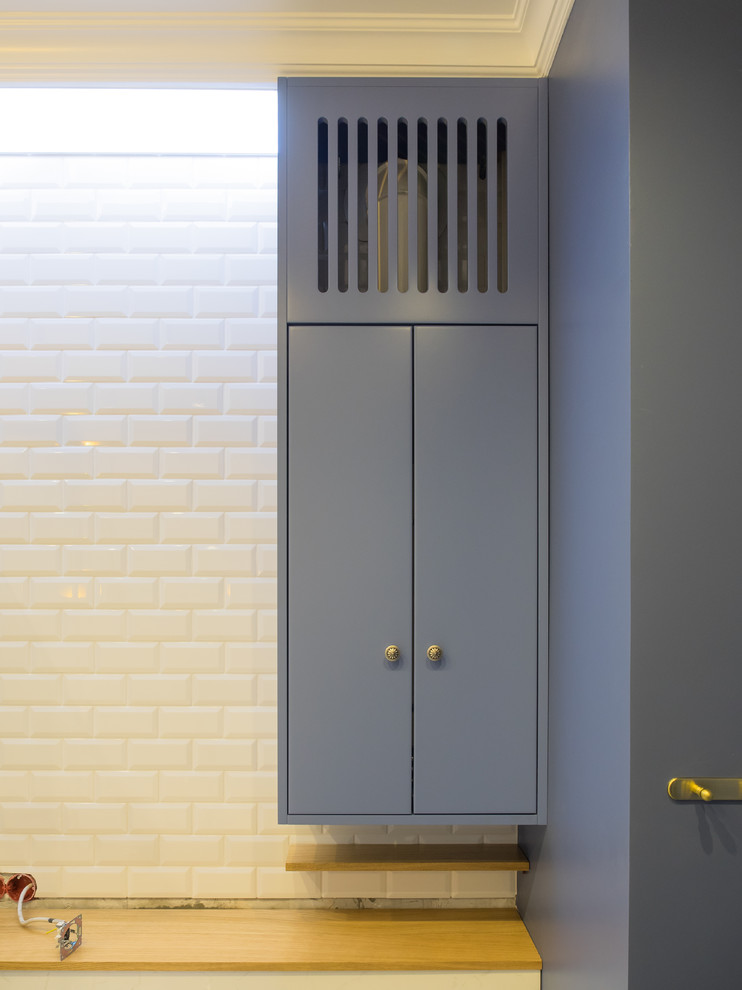 Ванная комната в морских красках в квартиру на Долгоруковской ул.