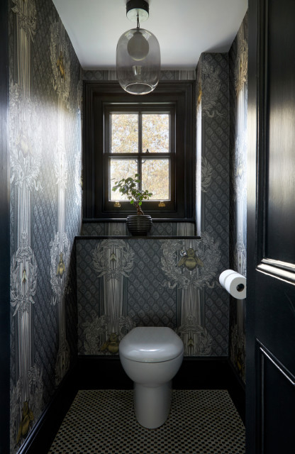 Surrey home victorian-powder-room