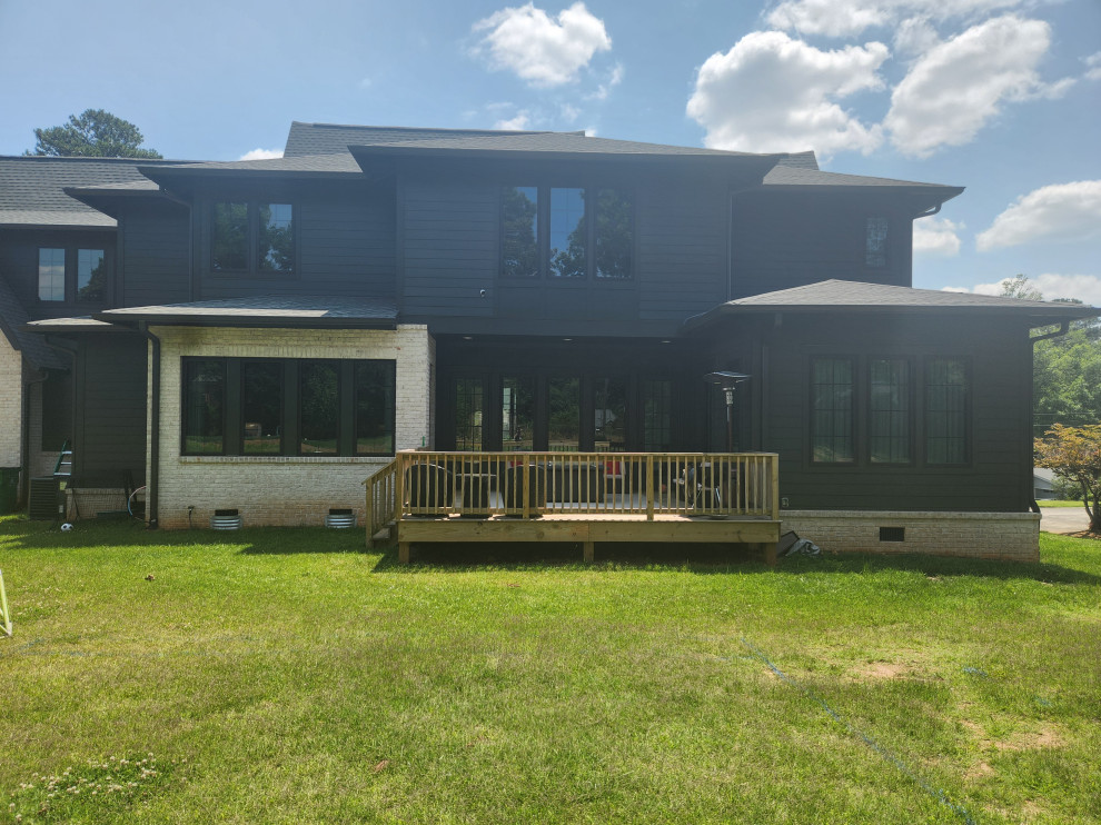 Porch Addition with Gas Fireplace
