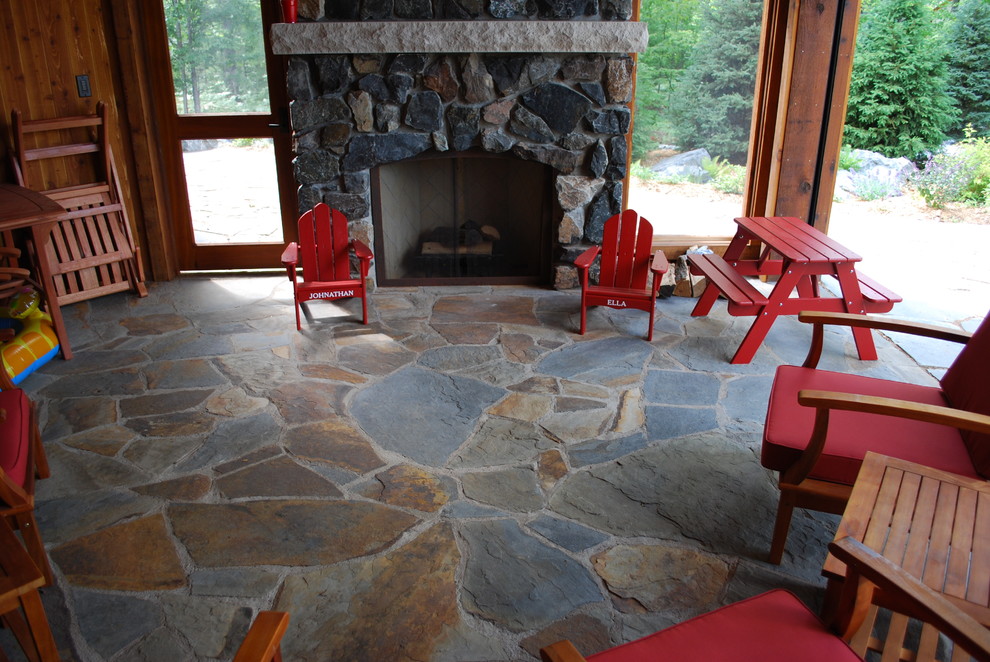 Sunroom - rustic sunroom idea