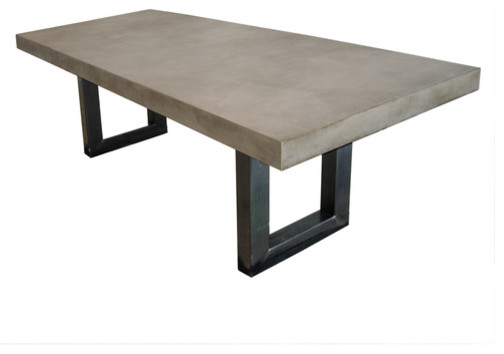 Zen Concrete Dining Table, Concrete, 119"x44"