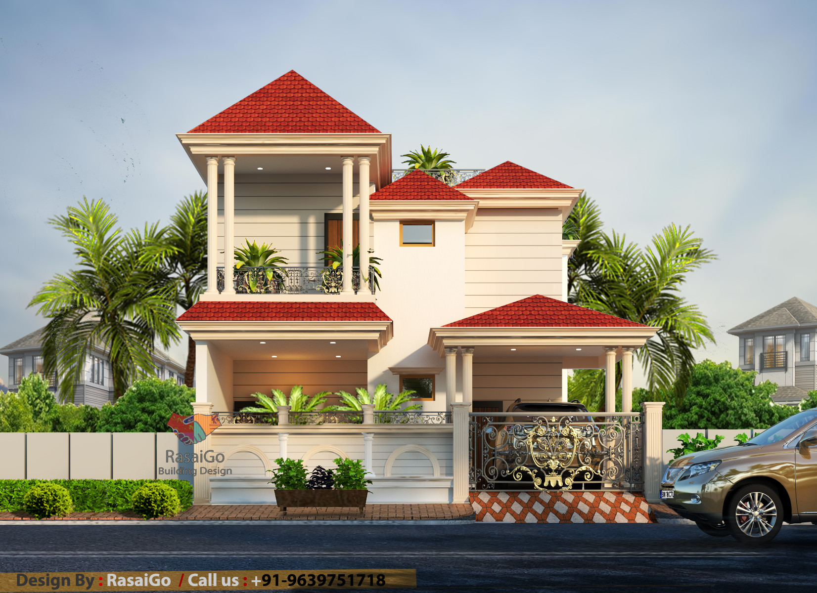 design of house front view