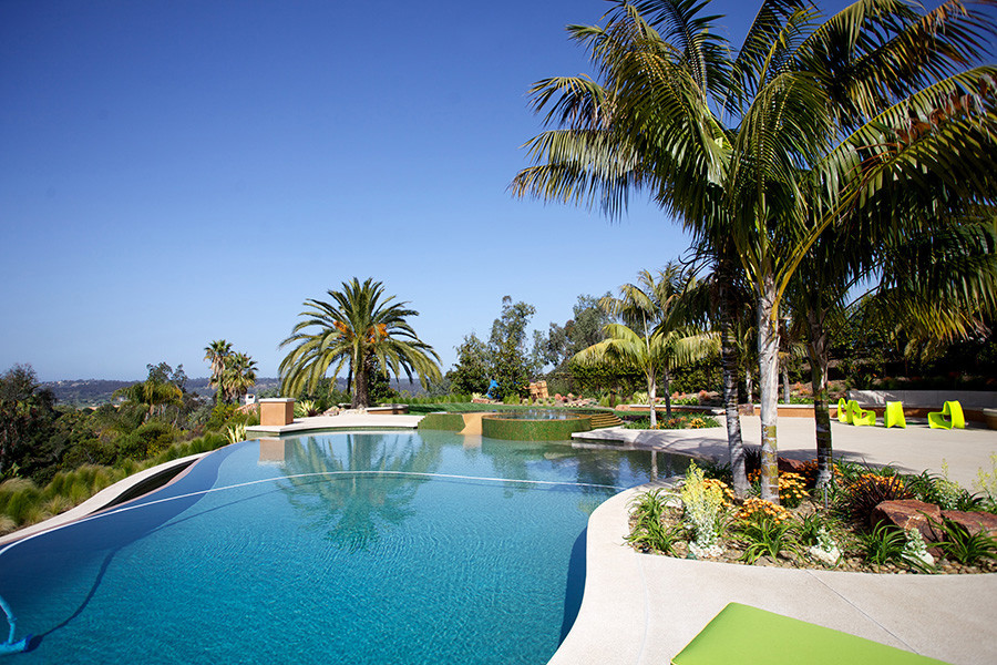 This is an example of a modern pool in San Diego.