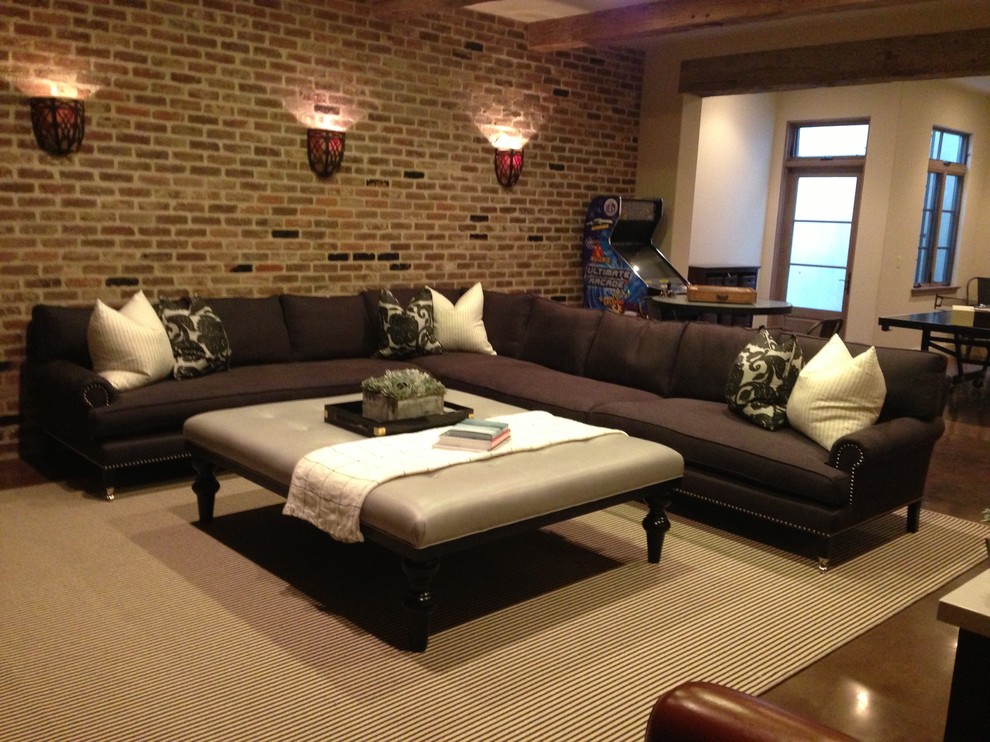 Inspiration for a transitional home design remodel in Orange County