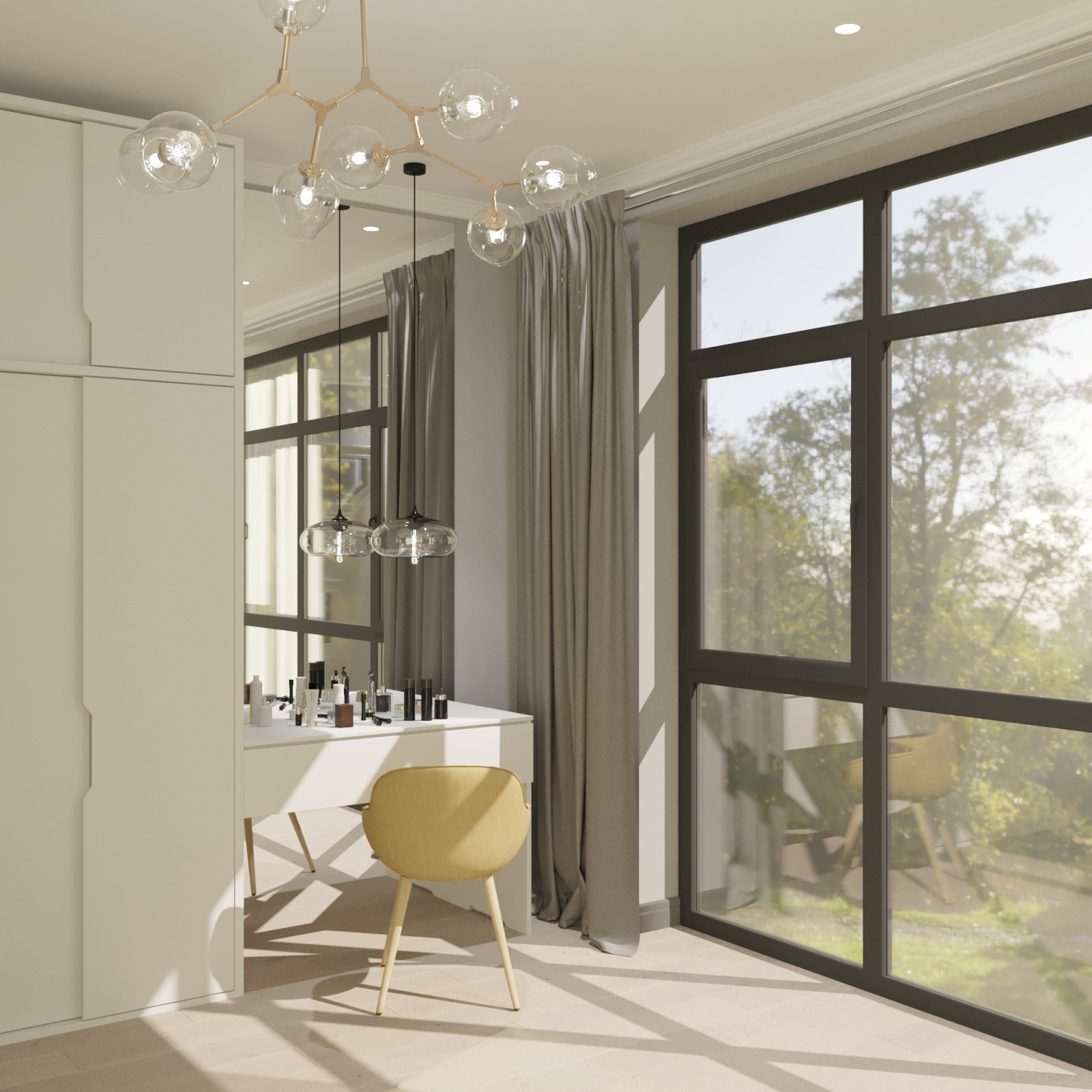 Стол с косметикой