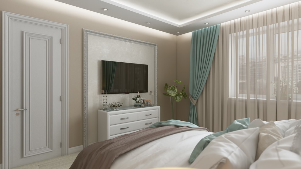 Дизайн спальни в стиле современная классика