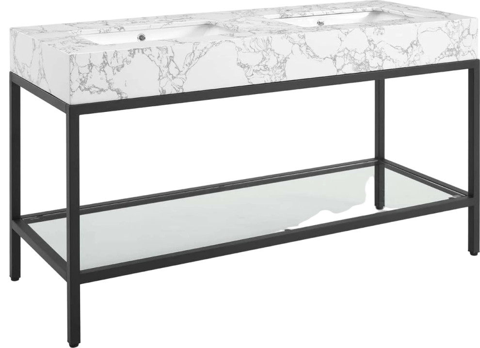 Osage 60" Bathroom Vanity Transitional Bathroom Vanities And Sink