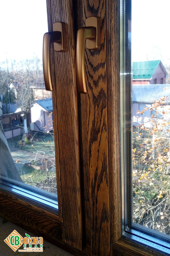 Дерево-алюминиевые окна в Марушкино