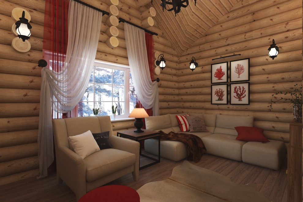 Гостевой дом с сауной для молодой пары, 41 кв.м.