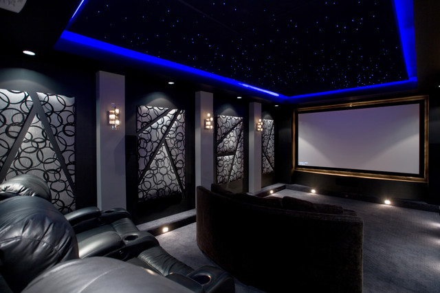 Home Theater - Contemporary - Home Theater - Phoenix - by Chris ...  Home Theater contemporary-home-theater