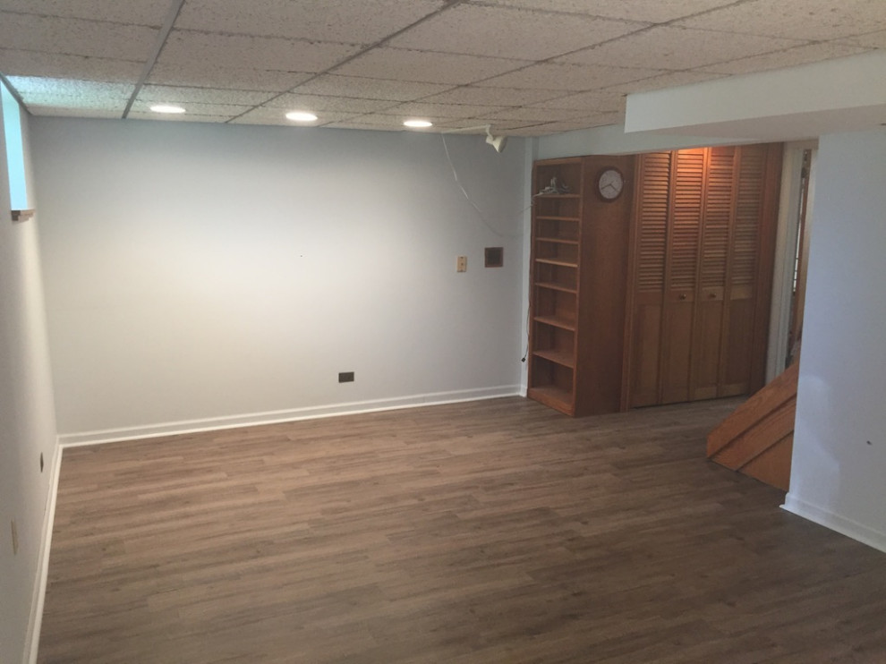 After - Dark Basement Transformation