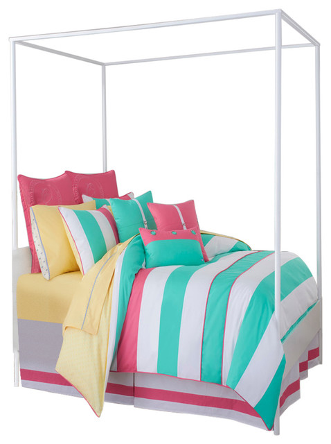 Southern Tide Cabana Stripe California King Offs Green Comforter Southern Tide Cabana Stripe California King Offs Green Comforter Set