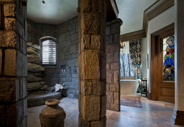 Gothic Castle in the Blue Ridge Mountains - Eclectic - Bathroom