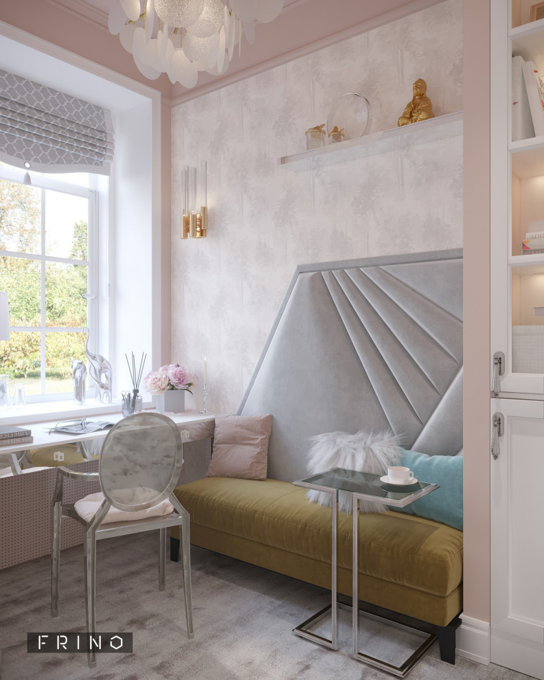 Женский кабинет в проекте "Жемчужная река". Студия  FRINO