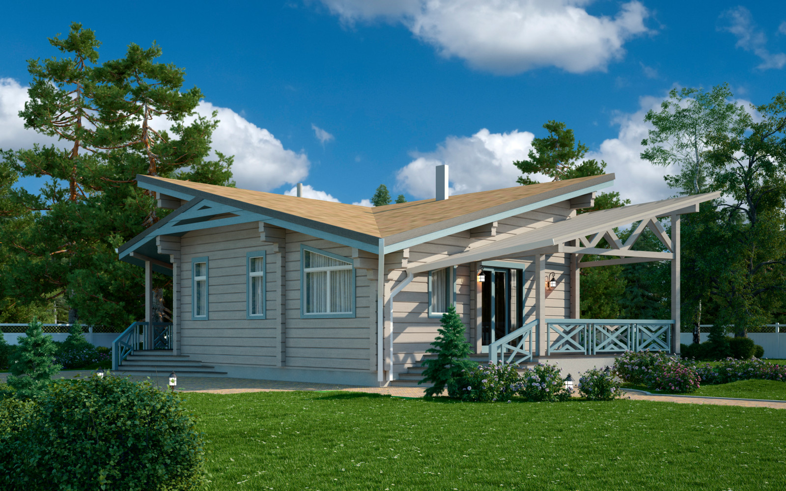 Дом из клееного бруса | Пегас 144