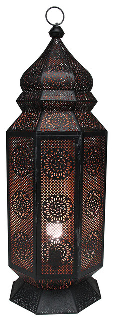 30 5 Black And Gold Moroccan Style Cut Out Floor Lantern Lamp 30 5 Black And Gold Moroccan Style Cut Out Floor Lantern Lamp