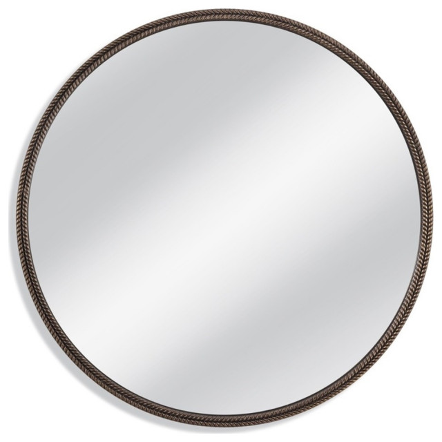 Maklaine Wall Mirror in Bronze Resin by Maklaine Modern / Contemporary