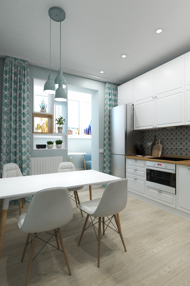 Дизайн двухкомнатной квартиры 65 м2 в скандинавском стиле