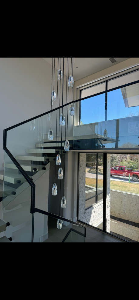 Trombley,s  glass deck build.