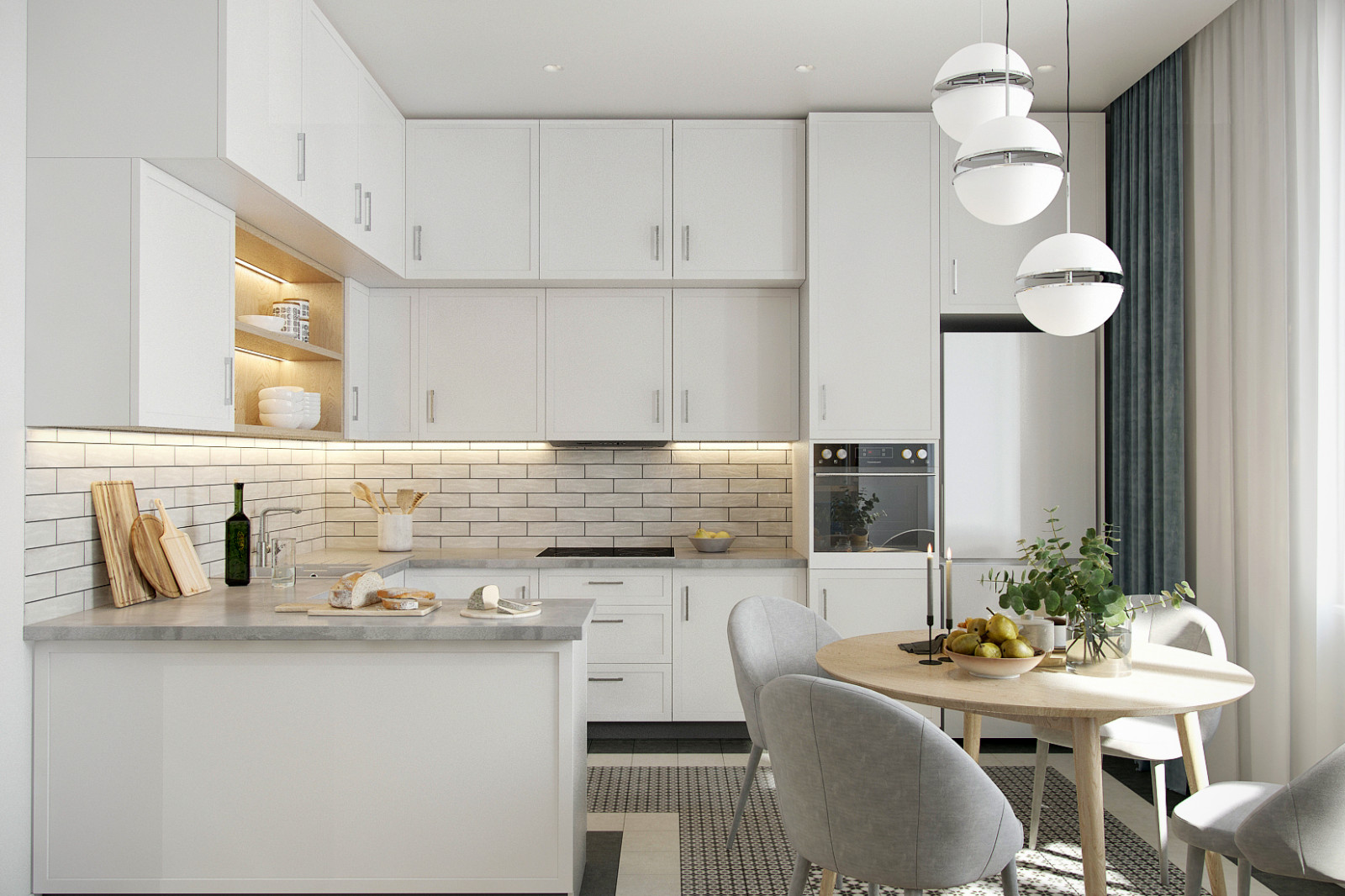 Гостиная в квартире ЖК Екатерининский парк