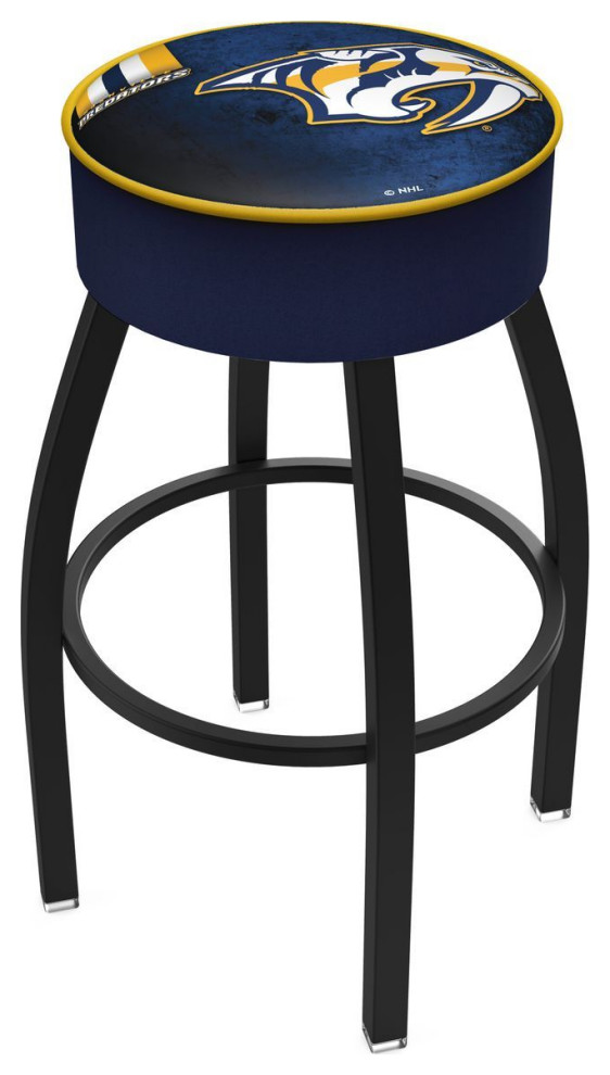 Holland L8B1 03 Nashville Predators 30" Swivel Bar Stool Black
