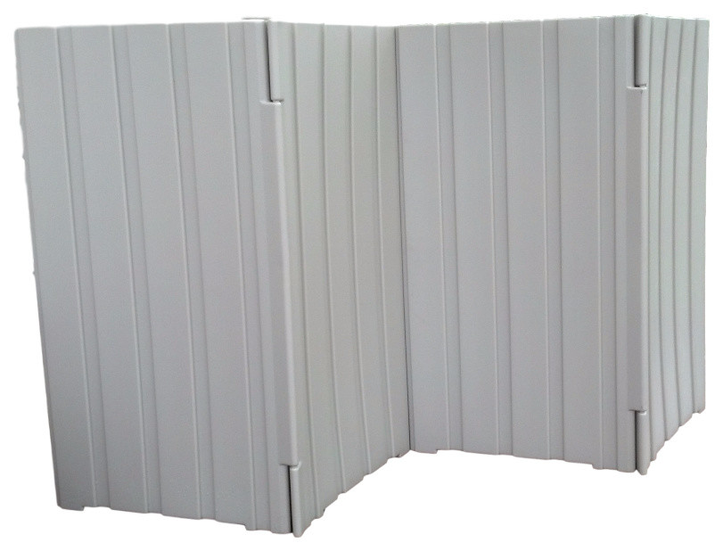 Quiet Fence, Neutral, 48"x43", 2Piece Set Contemporary Home