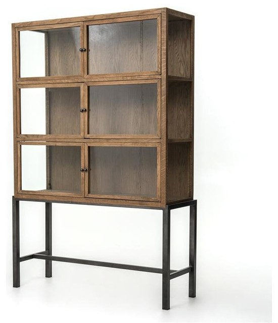 Four Hands Spencer Curio Rustic Storage by