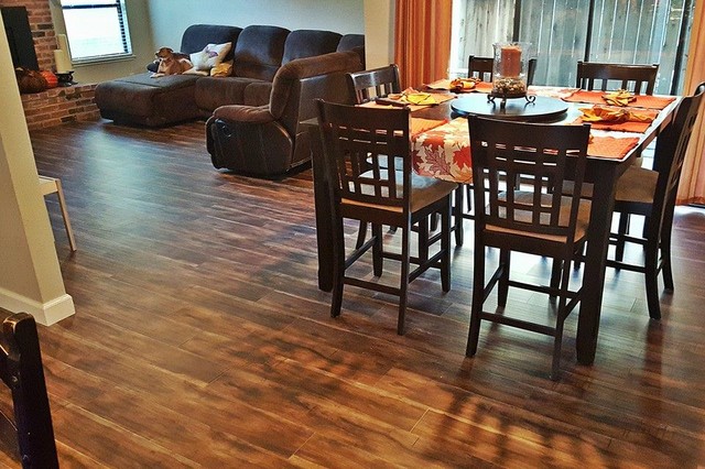 Laminate Flooring By Vineyard Floors Rustic Dining Room