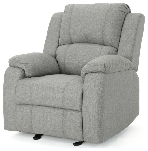 Gdf Studio Scarlett Classic Fabric Gliding Recliner Chair Transitional Recliner Chairs By Gdfstudio