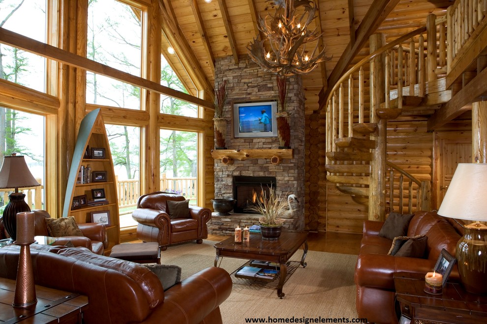 Inspiration for a traditional family room in Other.
