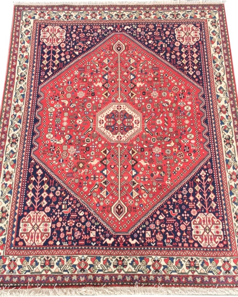 Consigned, Traditional Rug, 5'x7', Abadeh, Handmade Wool