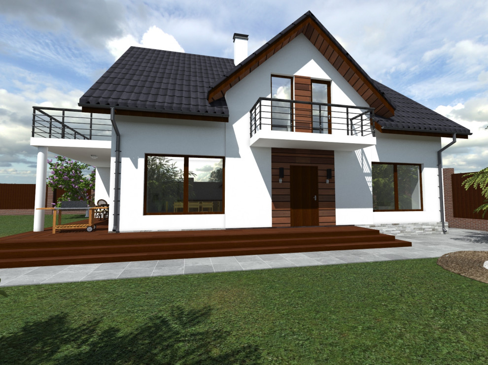 Коттедж в разной отделке