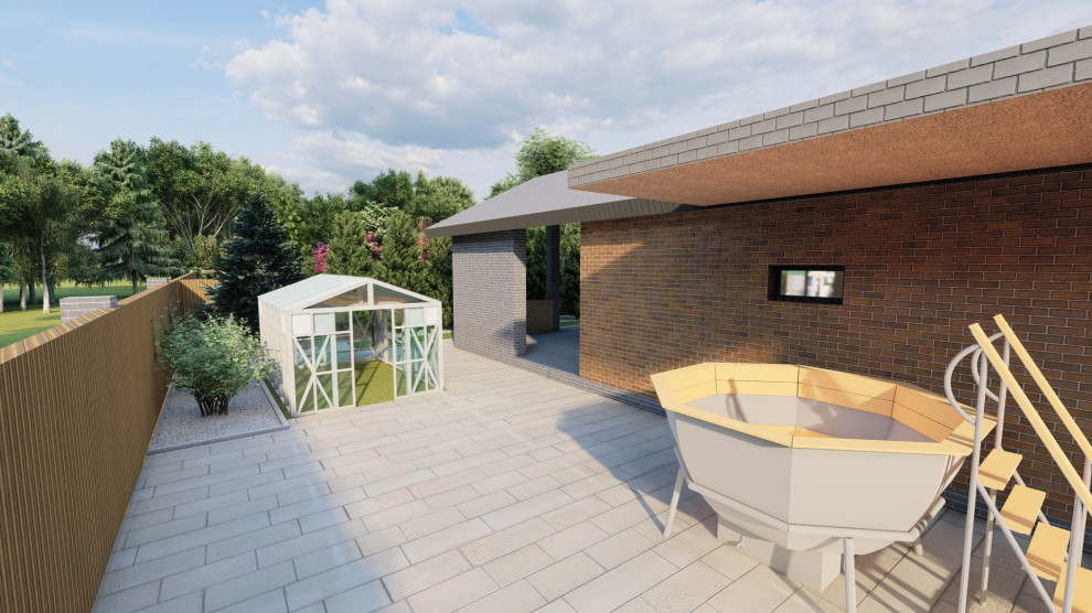 Ландшафтный дизайн 25 соток в д. Большая Ельня