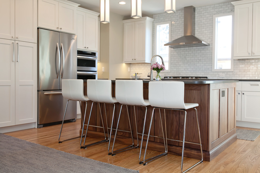 Inspiration for a transitional kitchen remodel in Denver