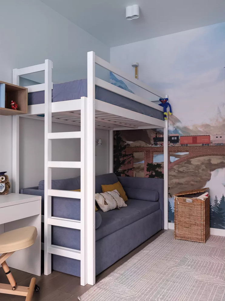 Лаконичный интерьер квартиры с коврами ручной работы