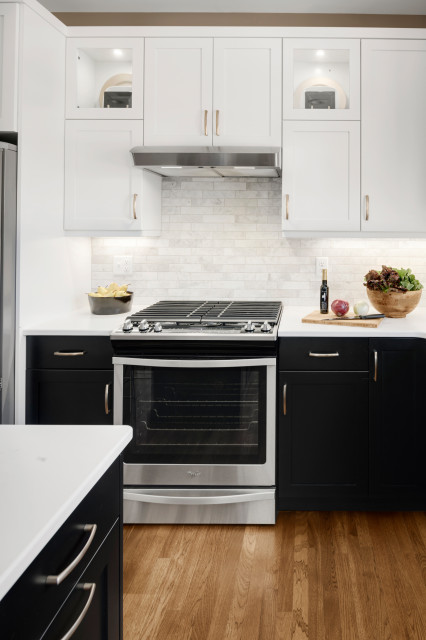 Bold Transitional Kitchen nyklassisk-koekken