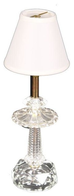 Pre-owned Hollywood Regency Glass Lamp