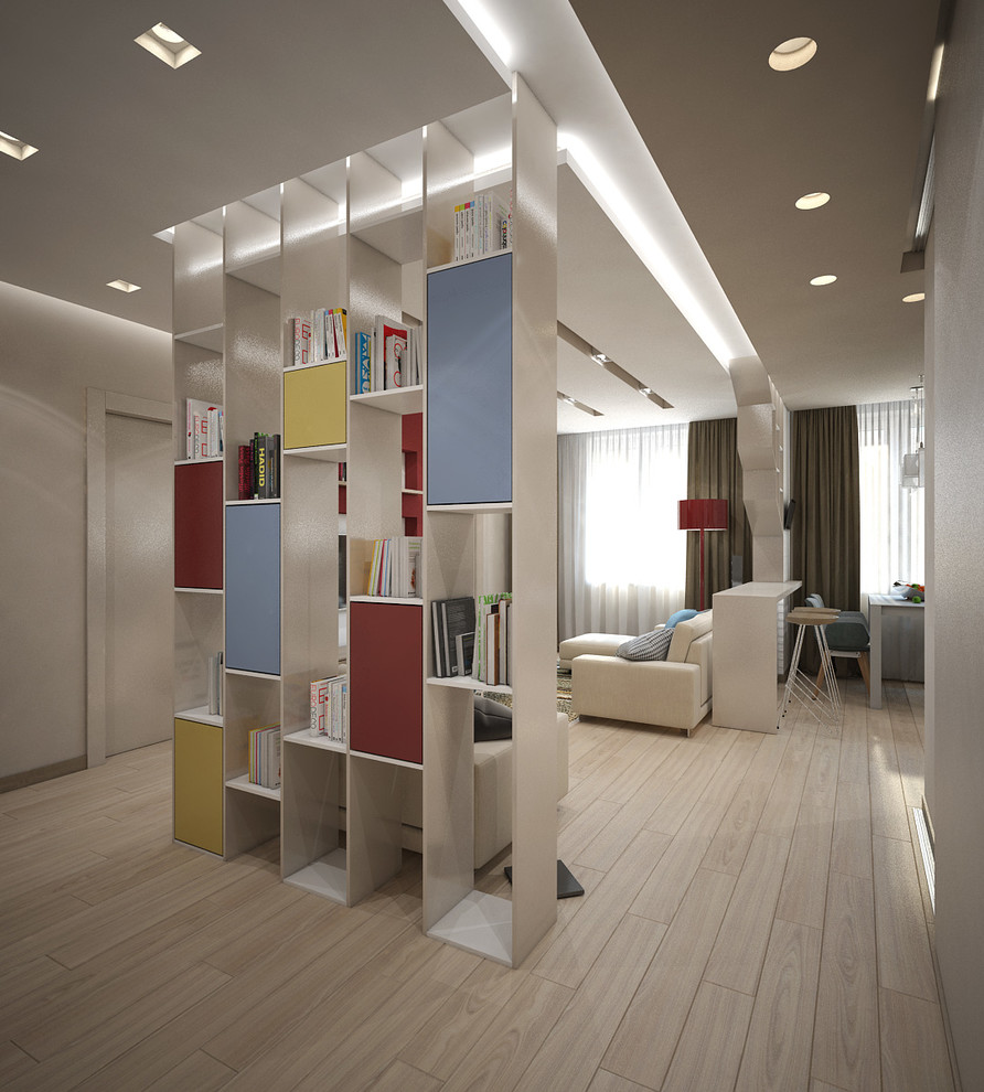 Дизайн-проект 3-х комнатной квартиры. Общая площадь 105 м2. Современный стиль