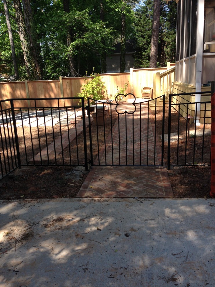 Pool - rustic pool idea in Atlanta
