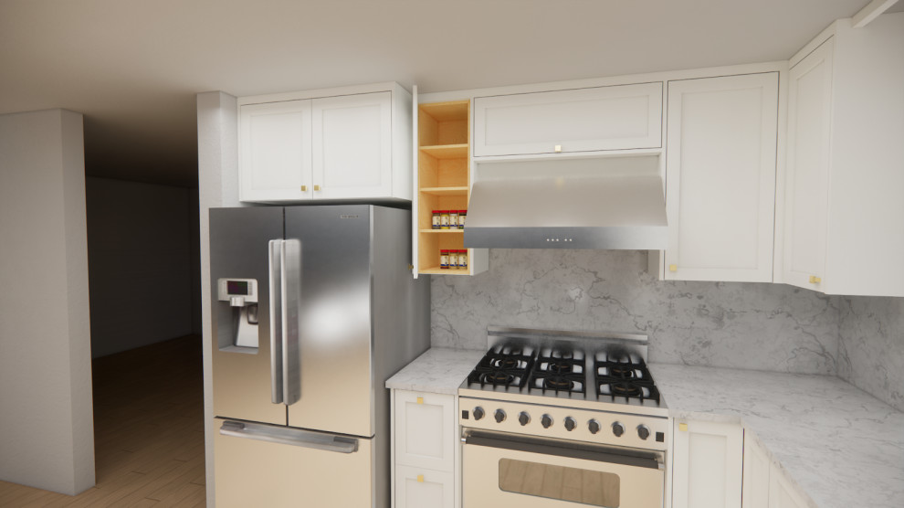 Inspiration for a transitional kitchen remodel in Vancouver