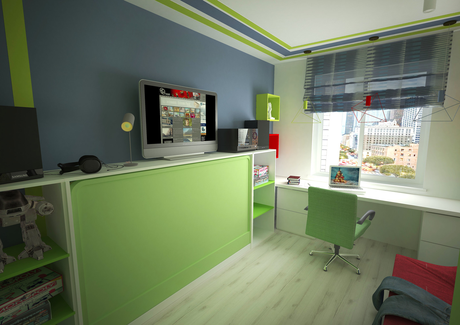 Современная функциональная квартира для семьи с тремя детьми