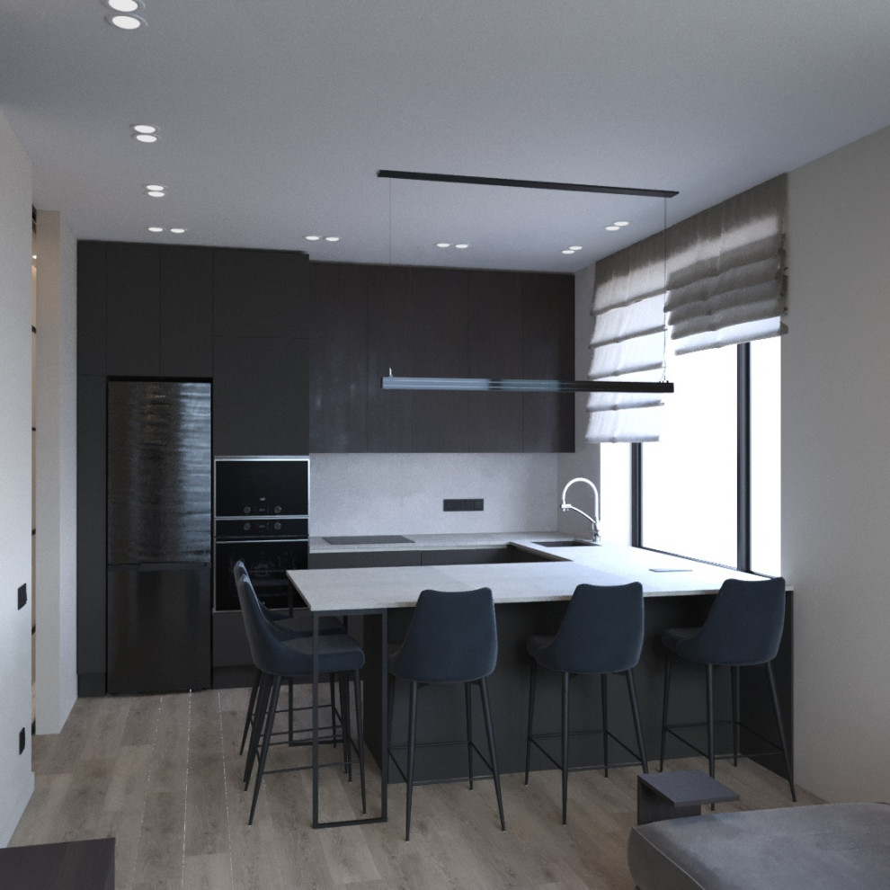 Новосибирск. ЖК Тихомиров. Эскизы + фото с реализации проекта.