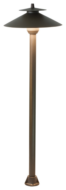 Home Decorators Outdoor LED Path Lights - Antique Bronze Finish, Hardwired & Even Lighting