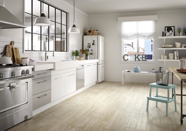 Timber Look Tiles - Treverkway Betulla contemporary-kitchen