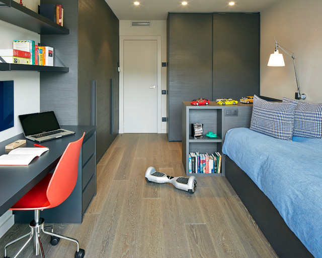 VIVIENDA URBANA ÁTICO DÚPLEX BARCELONA - Contemporáneo - Dormitorio