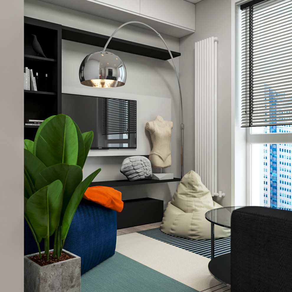 ДИЗАЙН ОДНОКОМНАТНОЙ КВАРТИРЫ С ПЕРЕПЛАНИРОВКОЙ